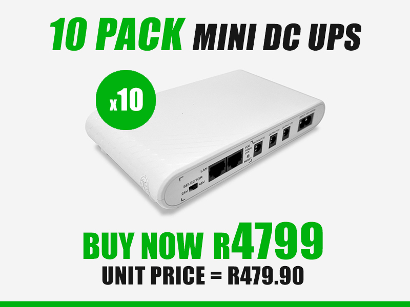 10 Pack Xdom 8800 Mini DC UPS